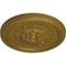 Ekena Millwork Palmetto Ceiling Medallion, Hand-Painted Gold, 11 1/2"OD x 1"P CM11PAGLS - alternate 2